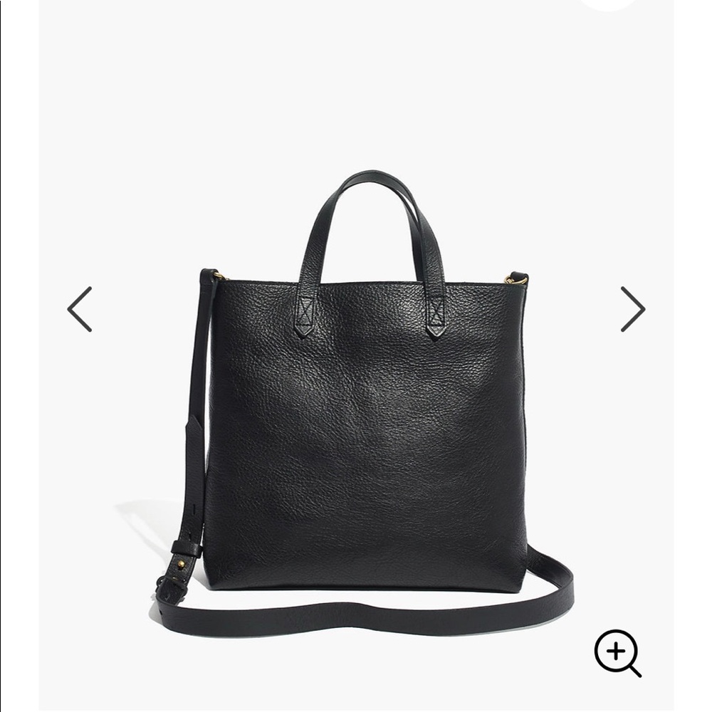 Madewell Zip Top Transport Crossbody in Black
